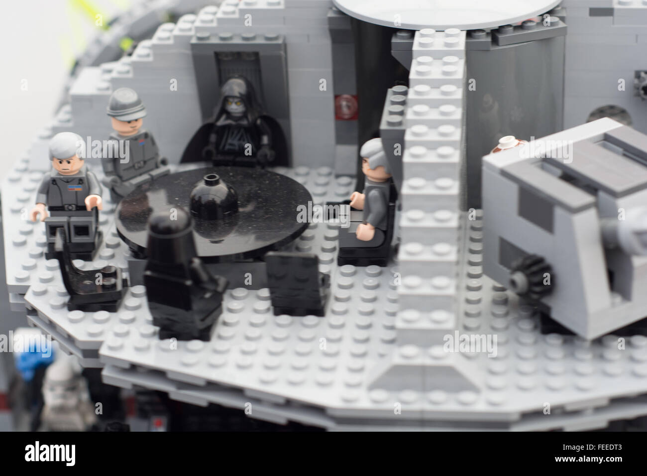 Lego Star Wars modello deathstar diorama Foto Stock