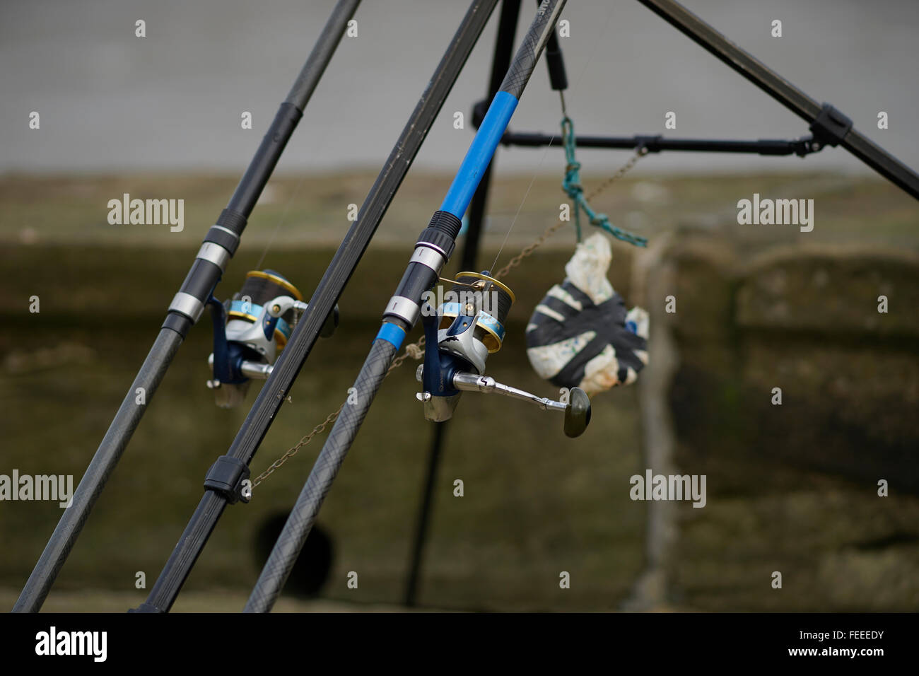 Bridlington pescatore del Regno Unito Foto Stock