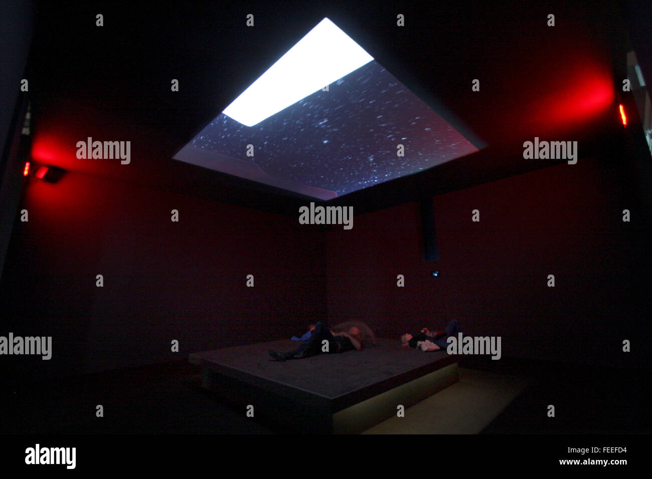 Astro rumore, il primo da solista presentano per artista Laura Poitras al Whitney Museum of American Art Foto Stock
