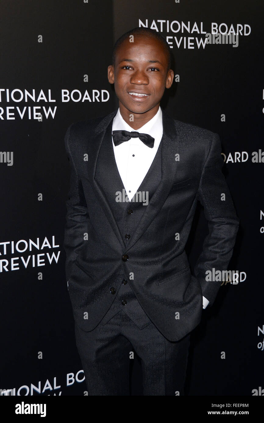 2015 National Board of Review Gala - tappeto rosso arrivi con: Abramo Attah dove: New York New York, Stati Uniti quando: 05 Gen 2016 Foto Stock