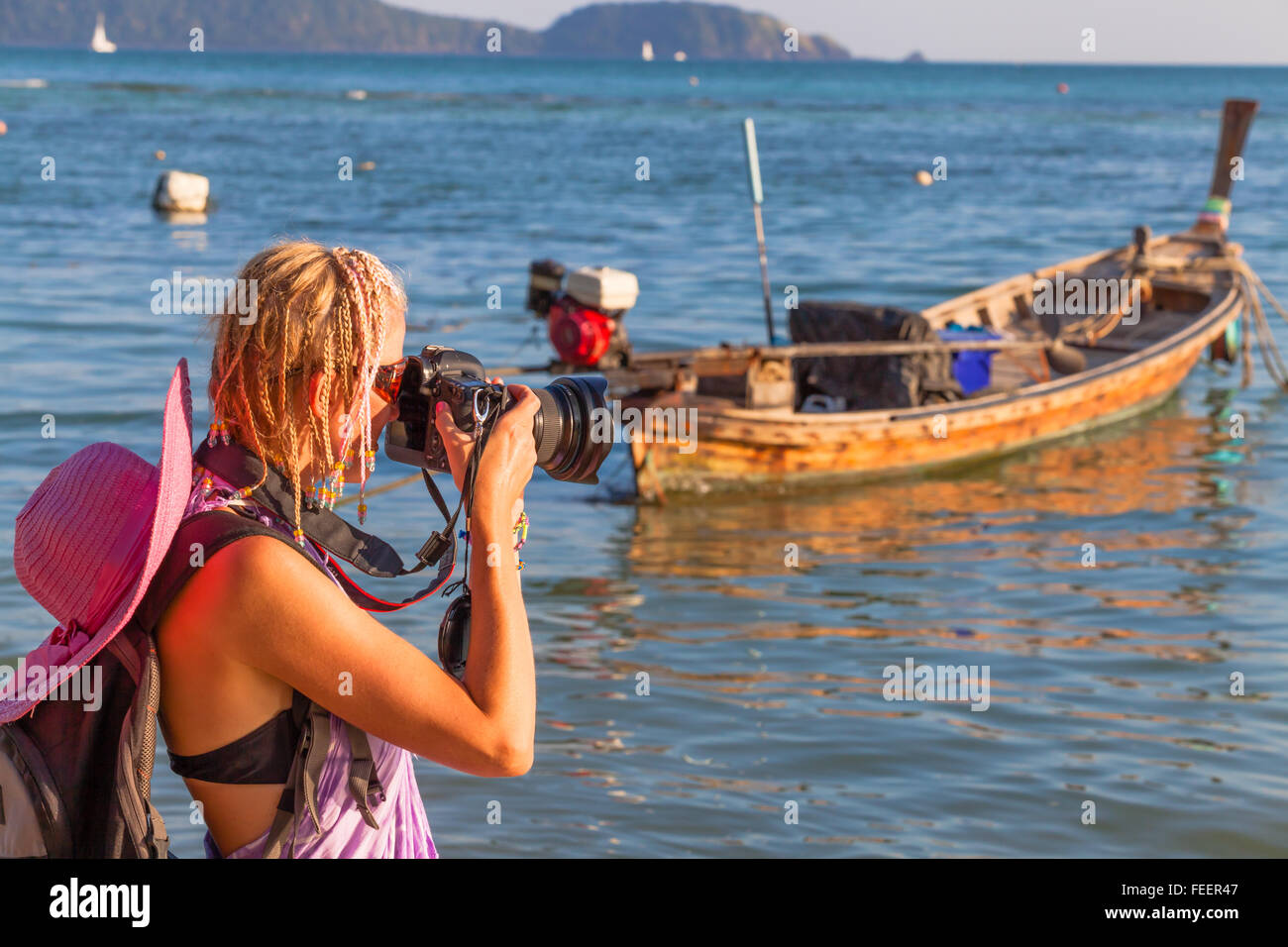 Viaggi in Thailandia fotografo Foto Stock