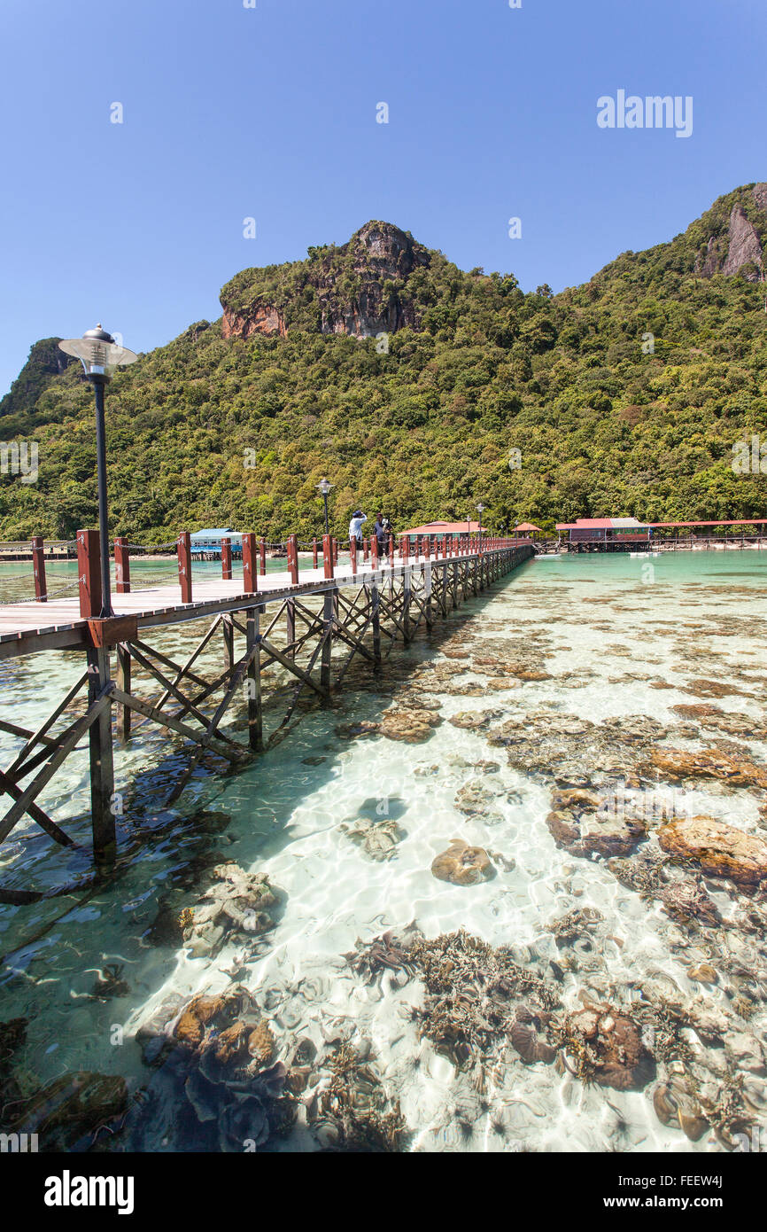 Il Bohey Dulang isola situata in Semporna, Sabah, Malaysia. Foto Stock