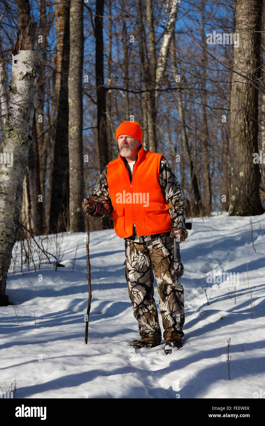 A fine stagione Wisconsin hunter Foto Stock
