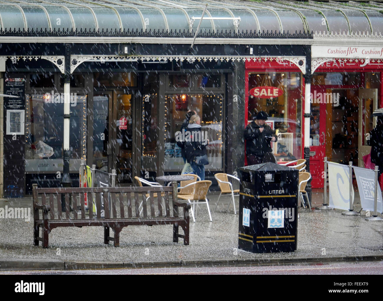 Meteo.Southport,Merseyside,UK. Il 30 gennaio 2016. Un umido showery pomeriggio con alcune Ave docce. Foto Stock