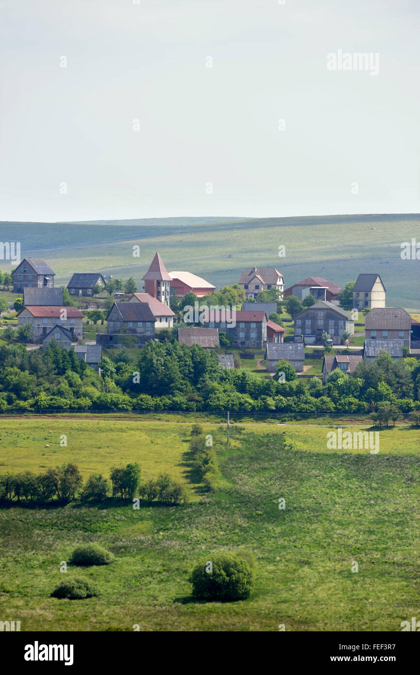 Il MOD Esercito di formazione villaggio vicino a Brecon Galles REGNO UNITO Foto Stock