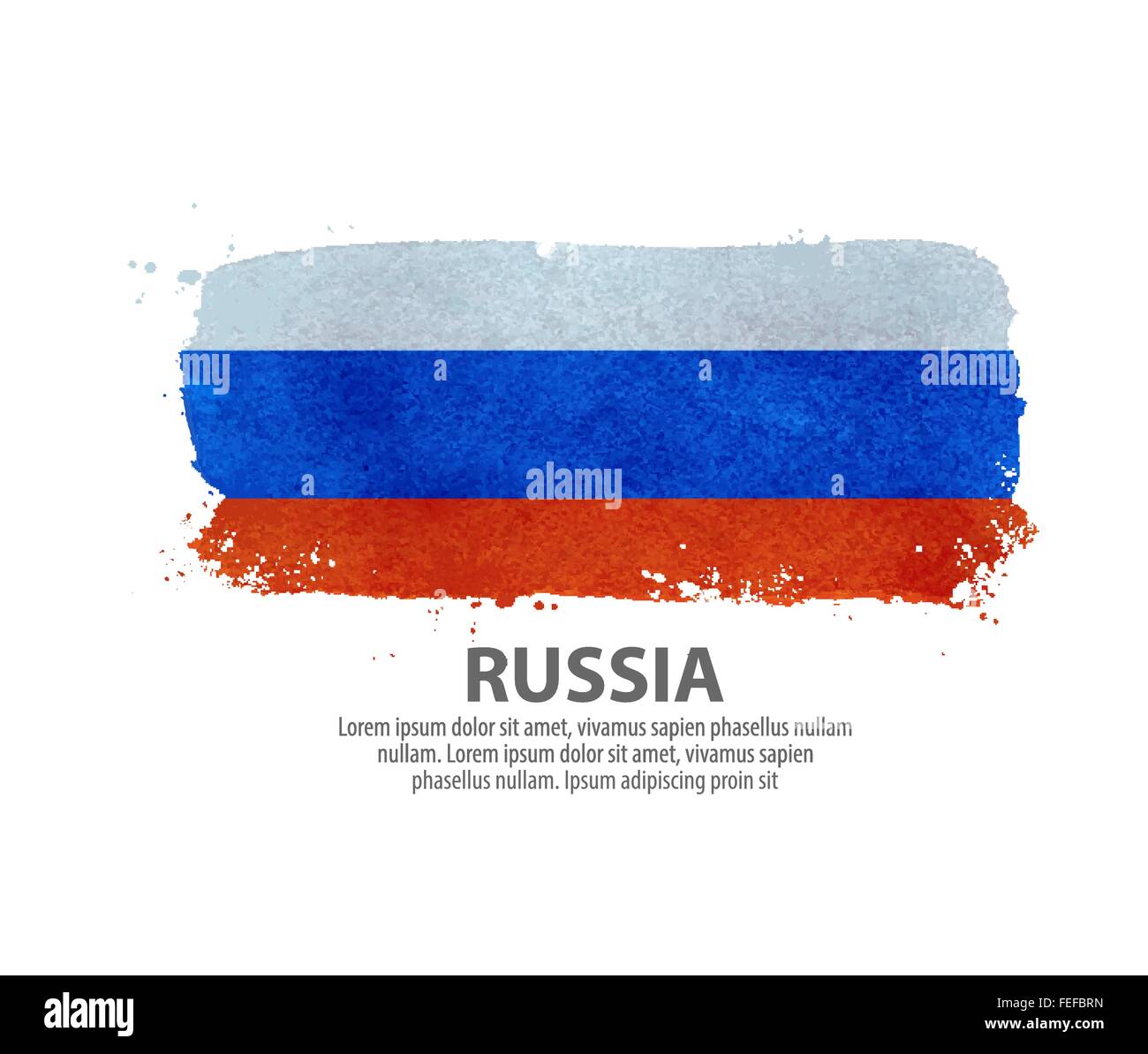 Bandiera della Russia. Mosca. illustrazione vettoriale Illustrazione Vettoriale