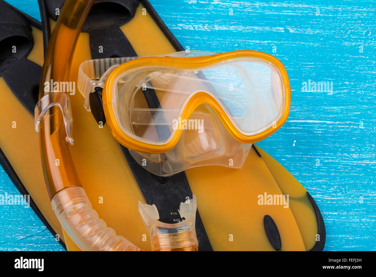 Attrezzatura per lo snorkeling Foto Stock