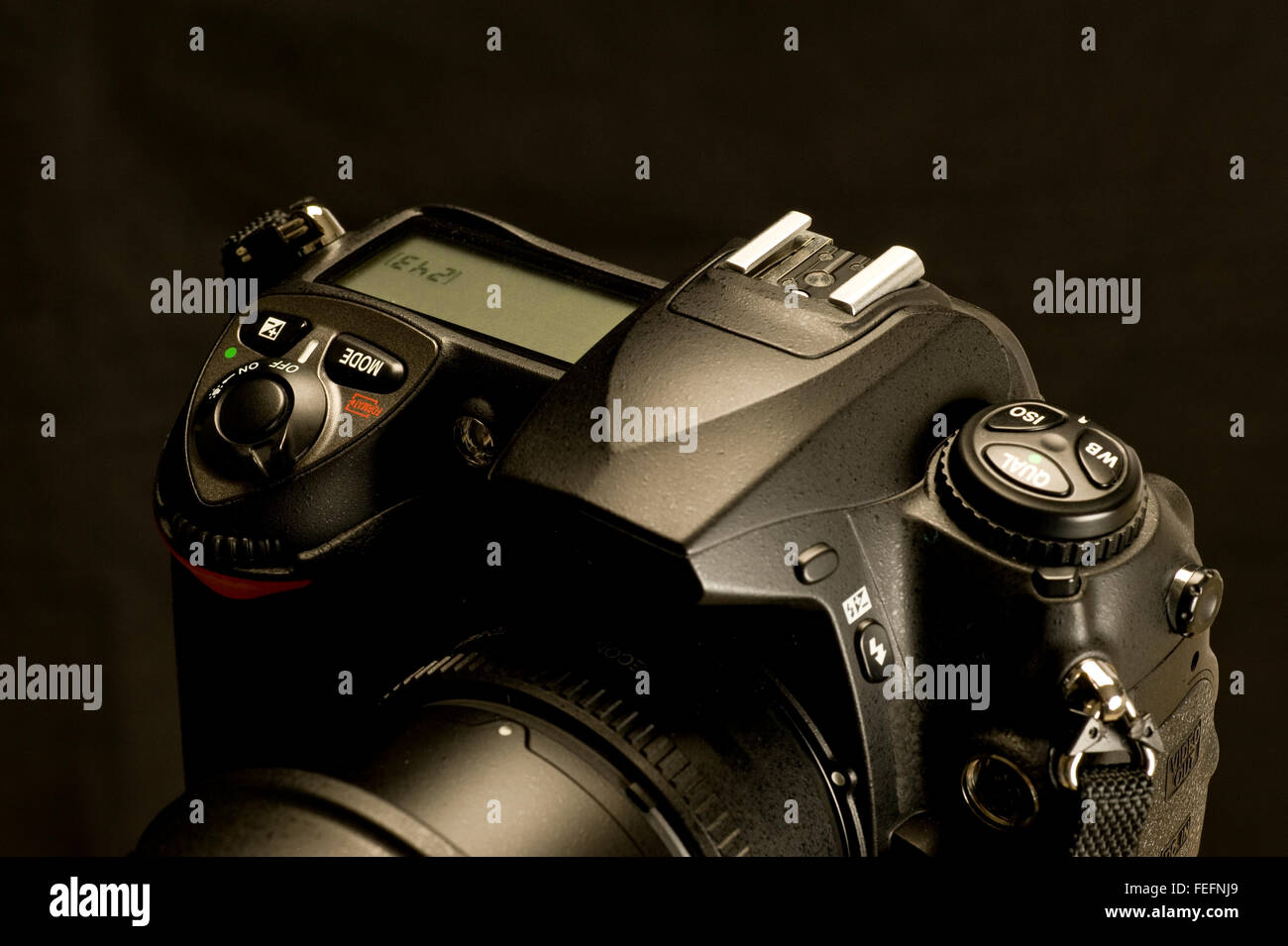 Controlli della moderna Fotocamera Digitale Foto Stock