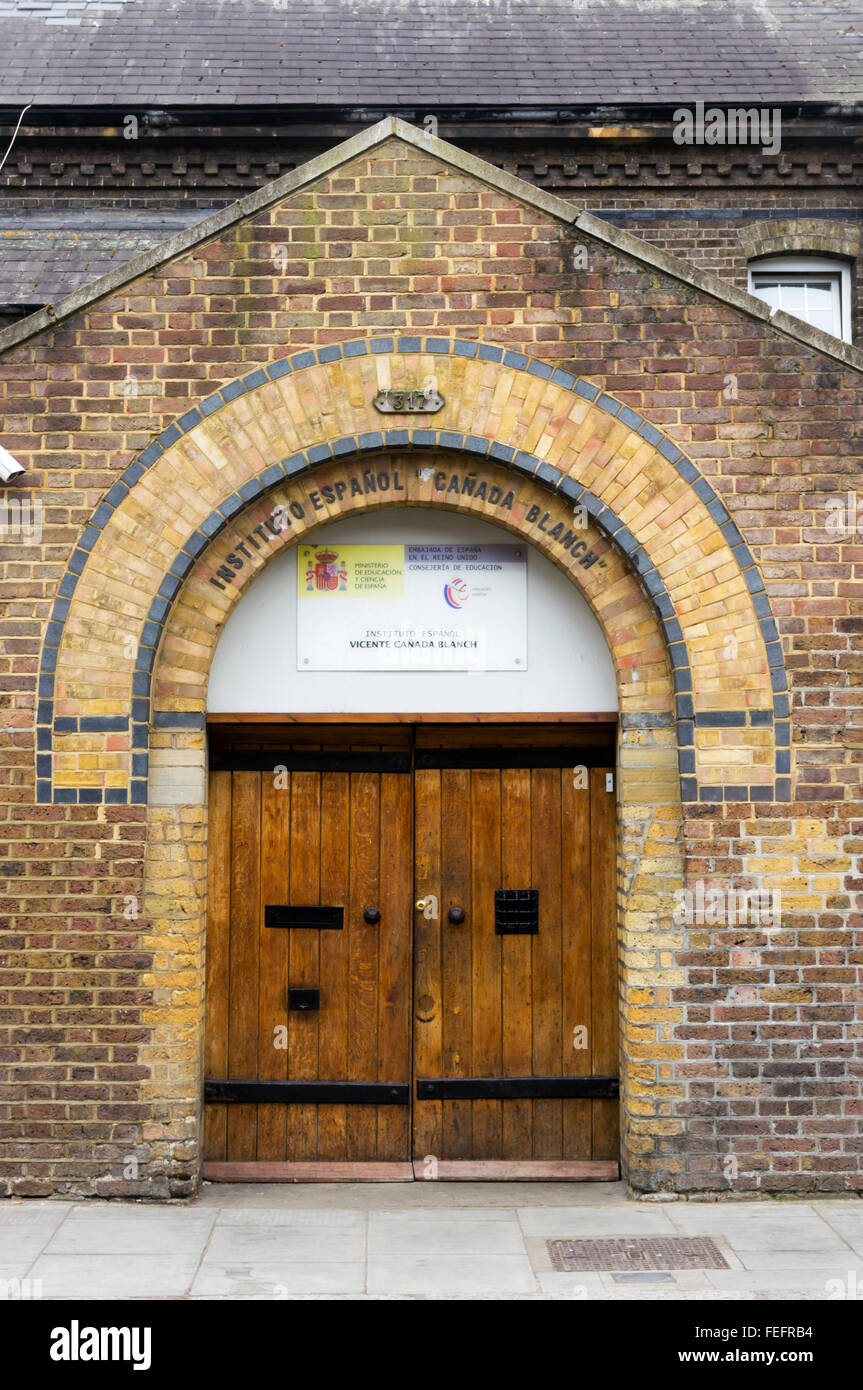 Instituto Espanol Vicente Canada Sbollentare in Portobello Road, Londra. Foto Stock