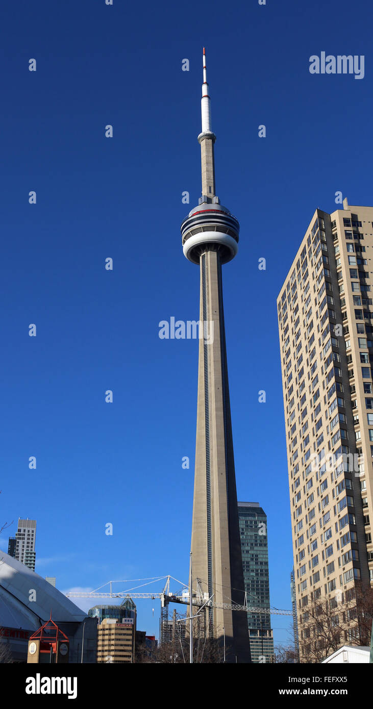 La Tour CN Tower a Toronto Foto Stock