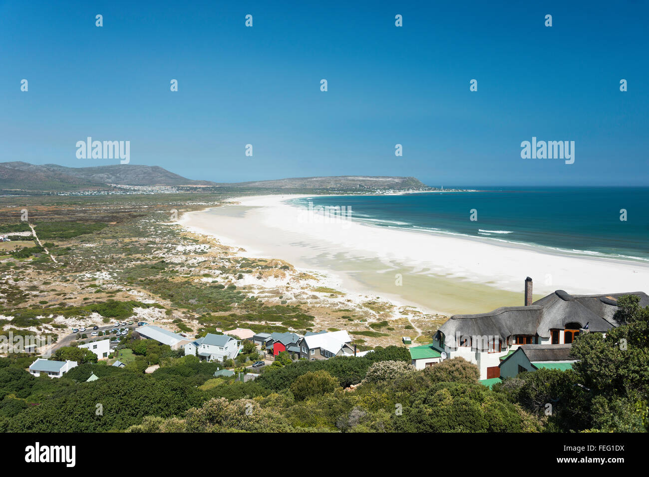 Noordhoek Beach, Kommetjie, Cape Peninsula, Città del Capo comune, Provincia del Capo Occidentale, Sud Africa Foto Stock
