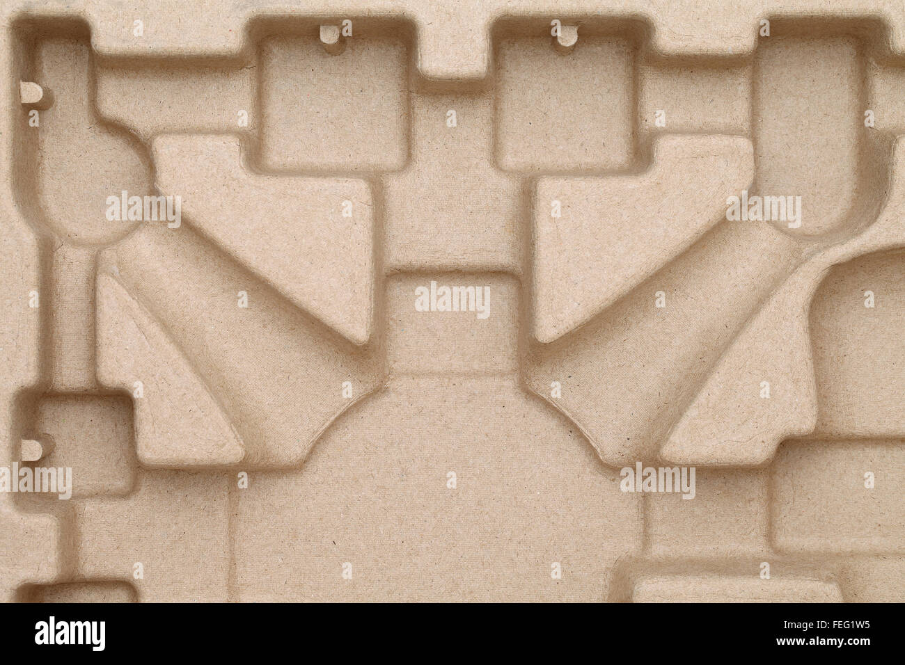 Scatola in cartone scatola di carta di ammortizzazione sfondo texture Foto Stock