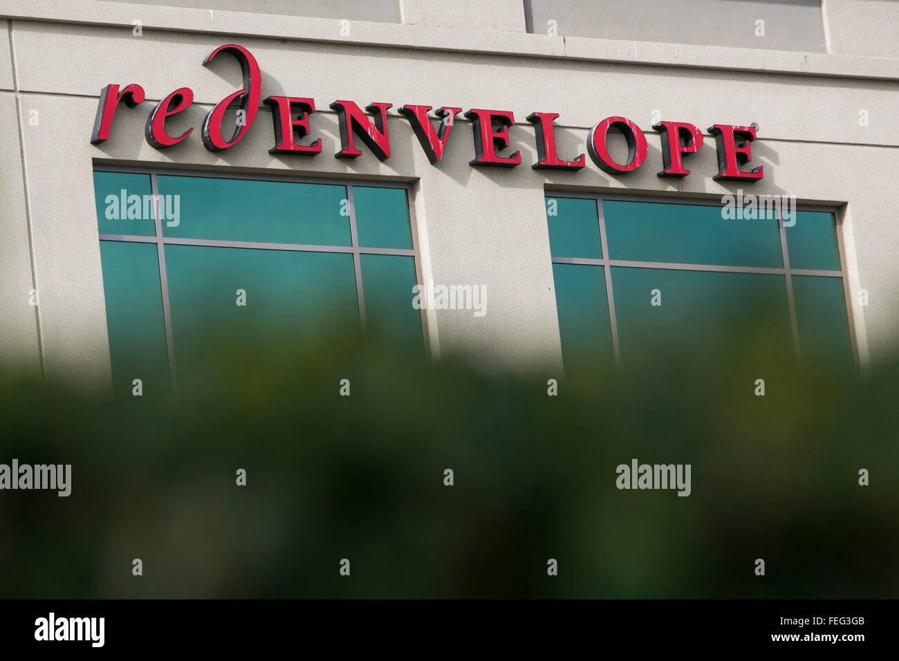 Un logo segno al di fuori della sede di Redenvelope.com a San Diego, la California il 30 gennaio 2016. Foto Stock