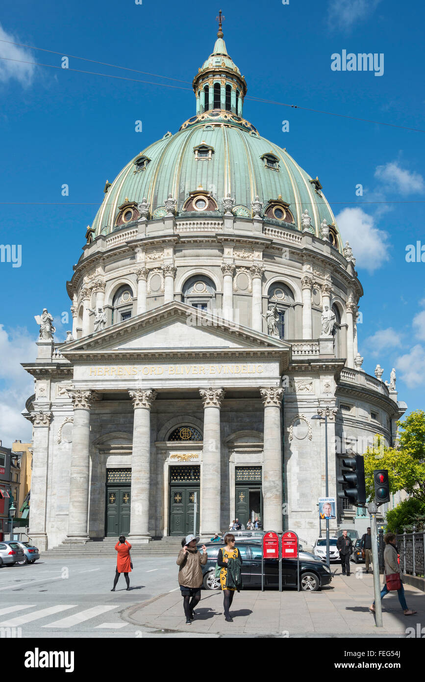 Chiesa di Frederik (marmo) di Bredigade, Copenaghen (Kobenhavn), Regno di Danimarca Foto Stock