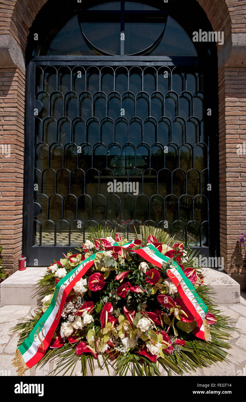 Torrita Tiberina, tomba di Aldo Moro (1916-1978), Lazio, Italia Foto Stock