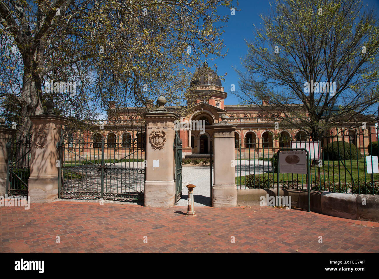 Goulburn la quarta Courthouse e grandiosi è stato progettato da architetto coloniale James Barnet nel 1887 Goulburn NSW Australia Foto Stock