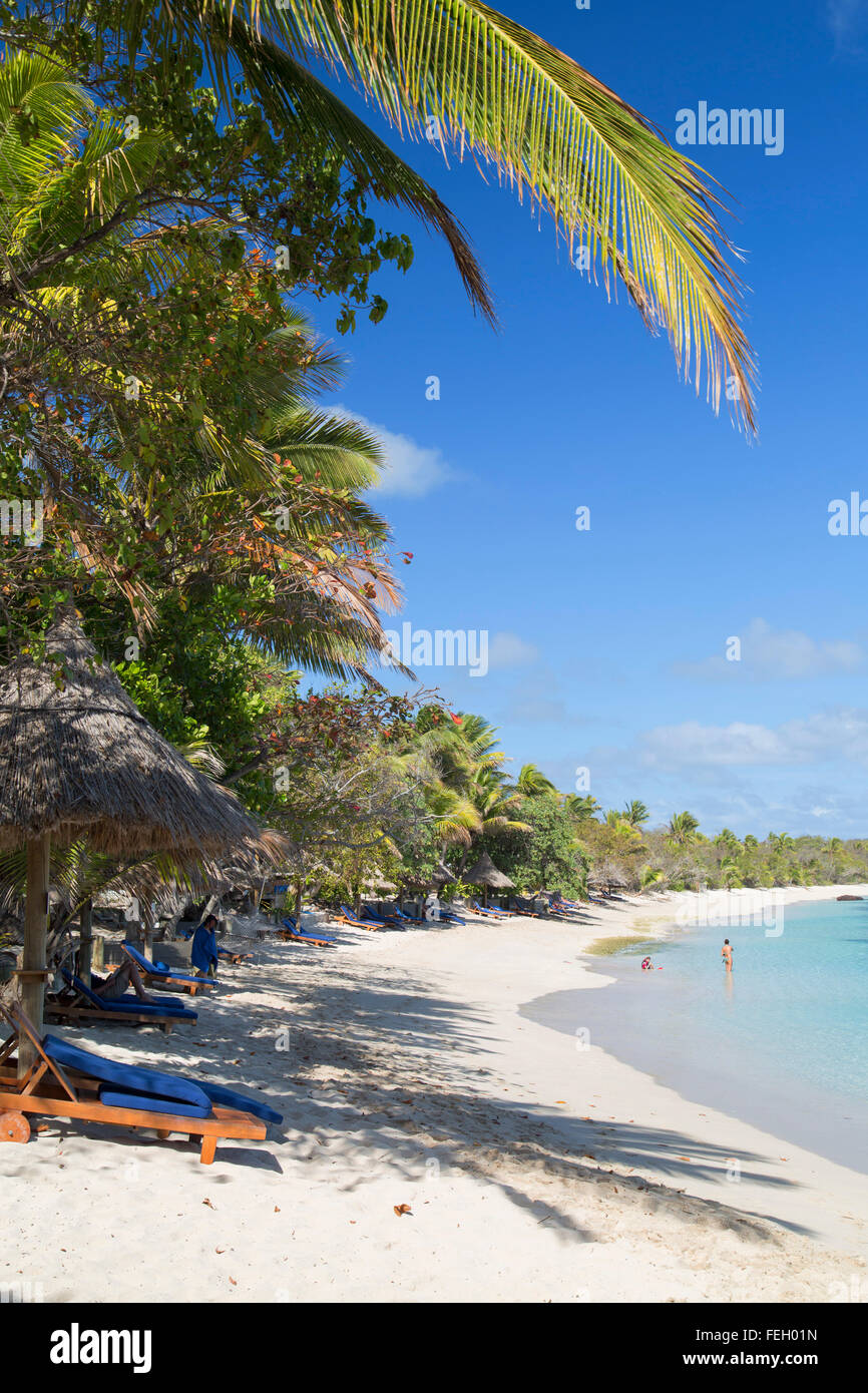 Blue Lagoon Resort, Nacula Island, Yasawa Islands, Isole Figi Foto Stock