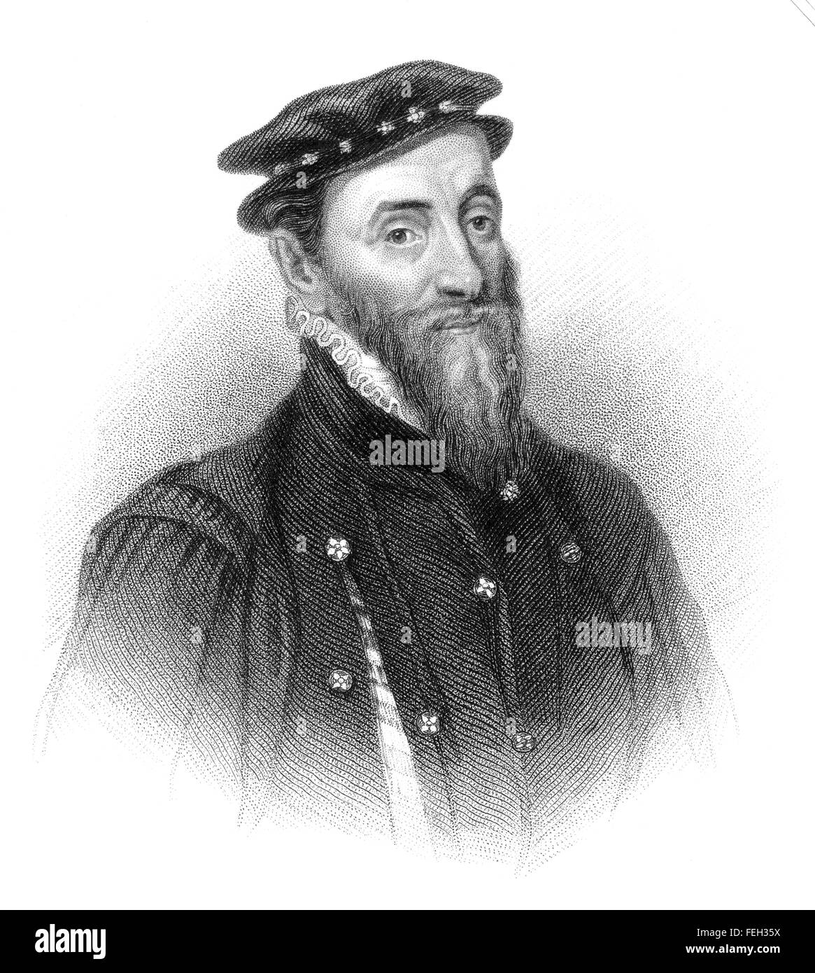 Sir Thomas Gresham il sambuco, 1519-1579, un mercante Inglese e finanziere Foto Stock