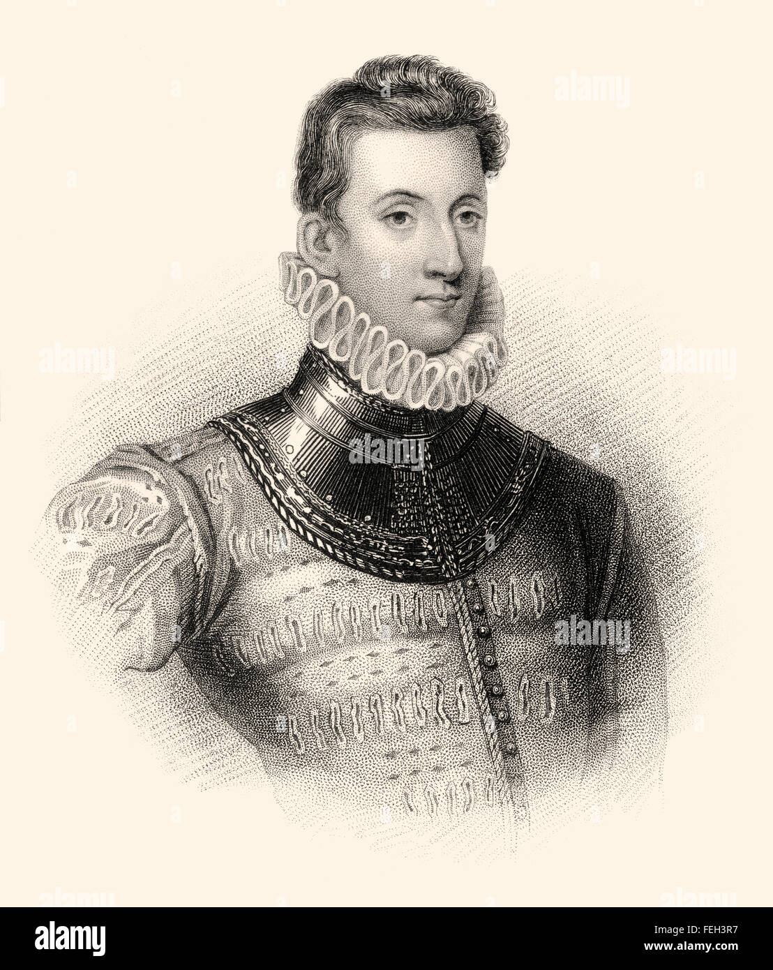 Sir Philip Sidney, 1554-1586, un poeta inglese, cortigiano, studioso e soldato Foto Stock Sir Philip Sidney, 1554-1586, un poeta inglese, cortigiano, studioso e soldato Foto Stock