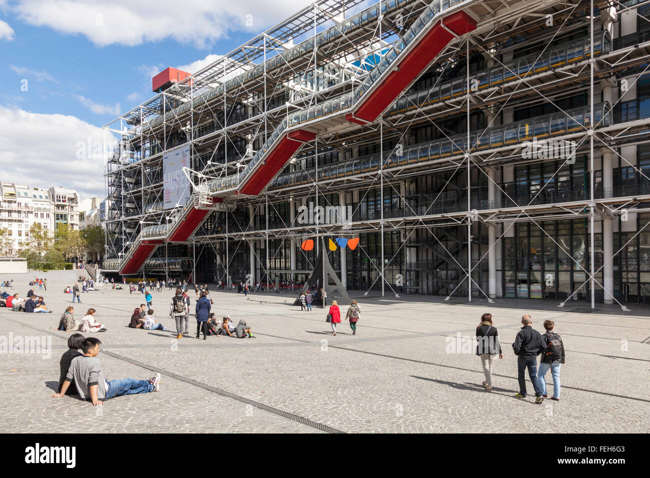 Centro Pompidou, Parigi, Francia Foto Stock