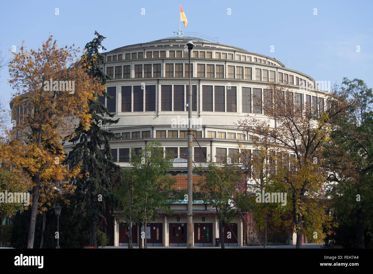 La Polonia, la città di Wroclaw, Centennial Hall (Polacco: Hala Stulecia) edificio Foto Stock