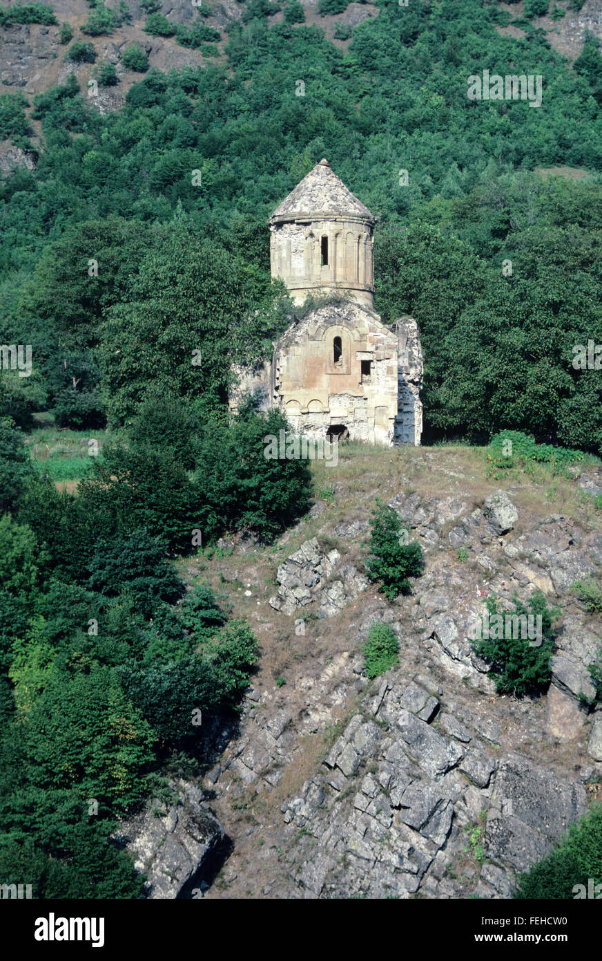 Il decimo o undicesimo secolo Chiesa georgiana di Yeni Rabat vicino Ardanuç, Artvin Provincia, Turchia Foto Stock