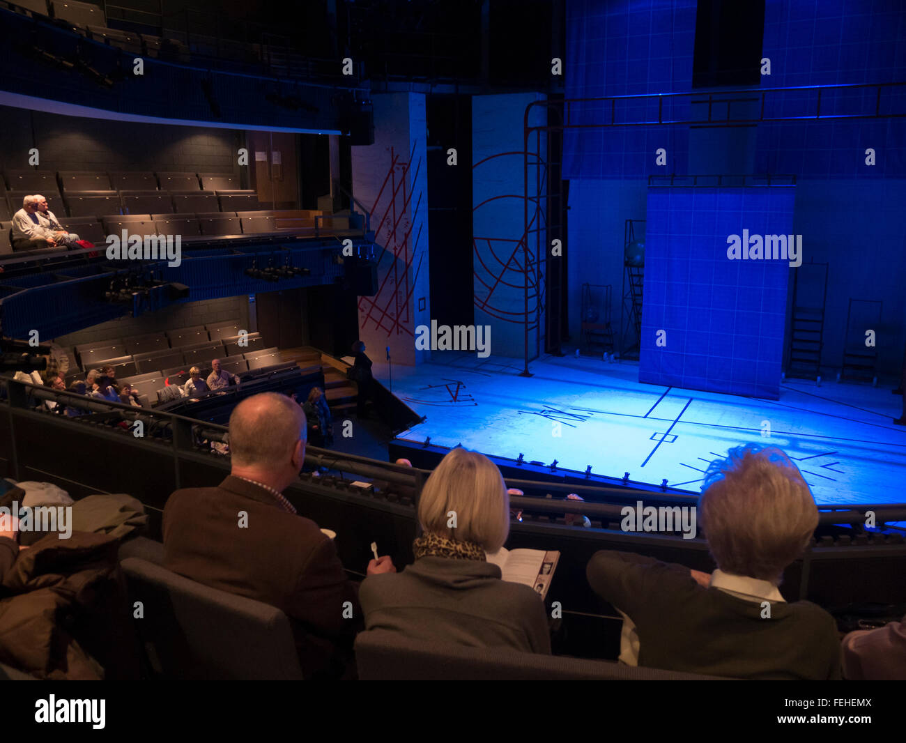 Vista interna del Rose Theatre, London Kingston Foto Stock