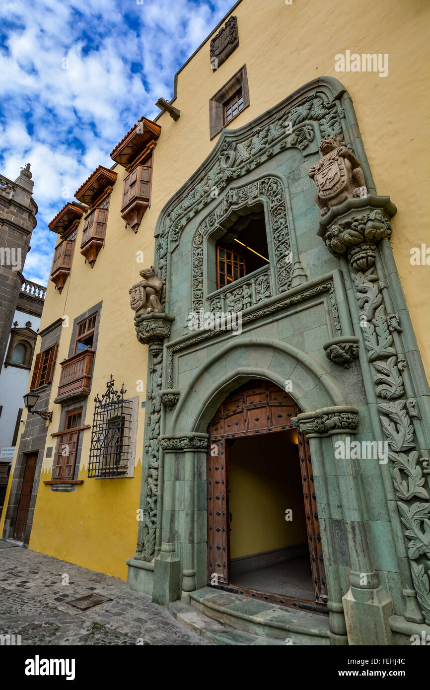 Casa de Colon (la casa di Cristoforo Colombo), Las Palmas de Gran Canaria, Spagna Foto Stock