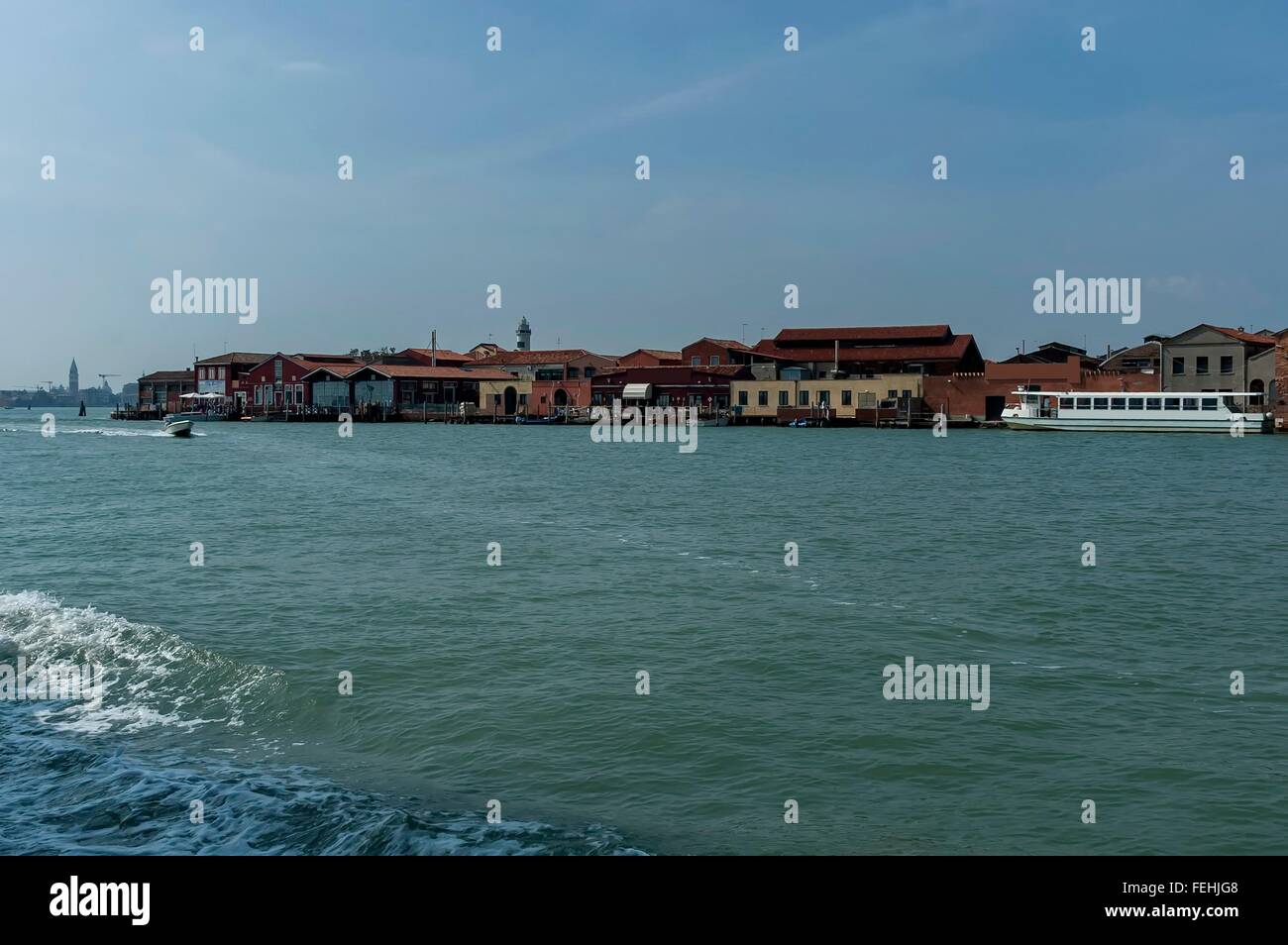 Murano, Italia, una piccola isola vicino a Venezia, famosa per il vetro soffiato. Foto Stock