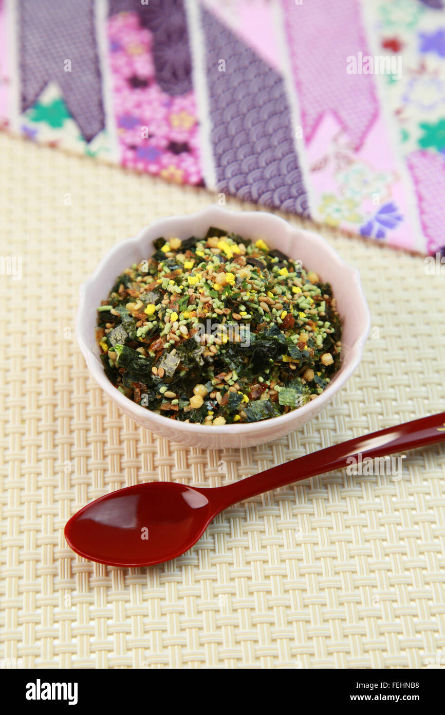 Furikake (riso stagionatura) Foto Stock