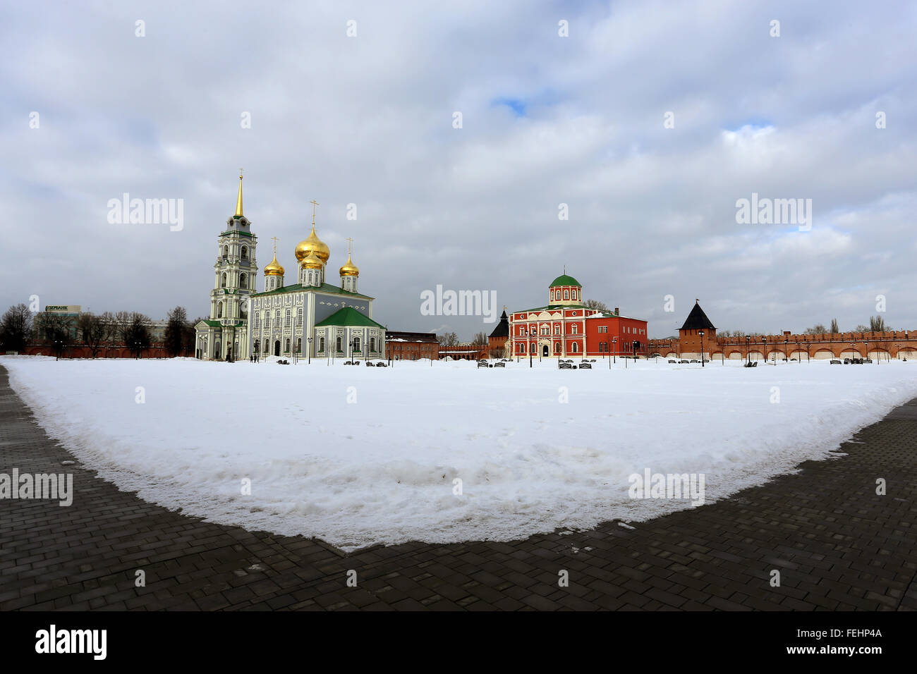 Bella Cattedrale dell Assunzione nella città di Tula Foto Stock