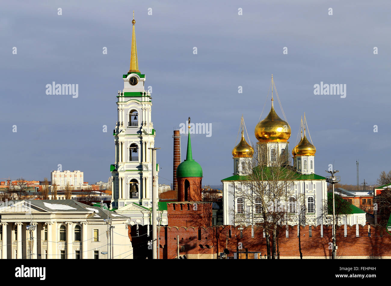 Bella Cattedrale dell Assunzione nella città di Tula Foto Stock