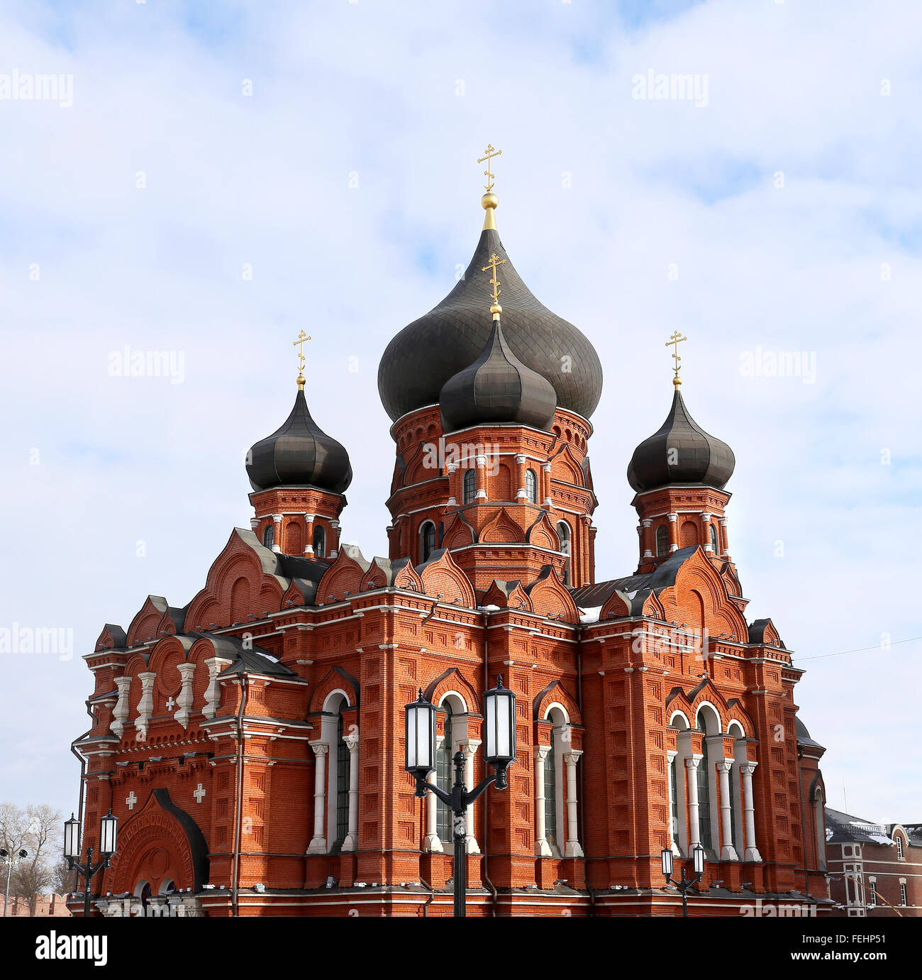 Bella Cattedrale dell Assunzione nella città di Tula Foto Stock