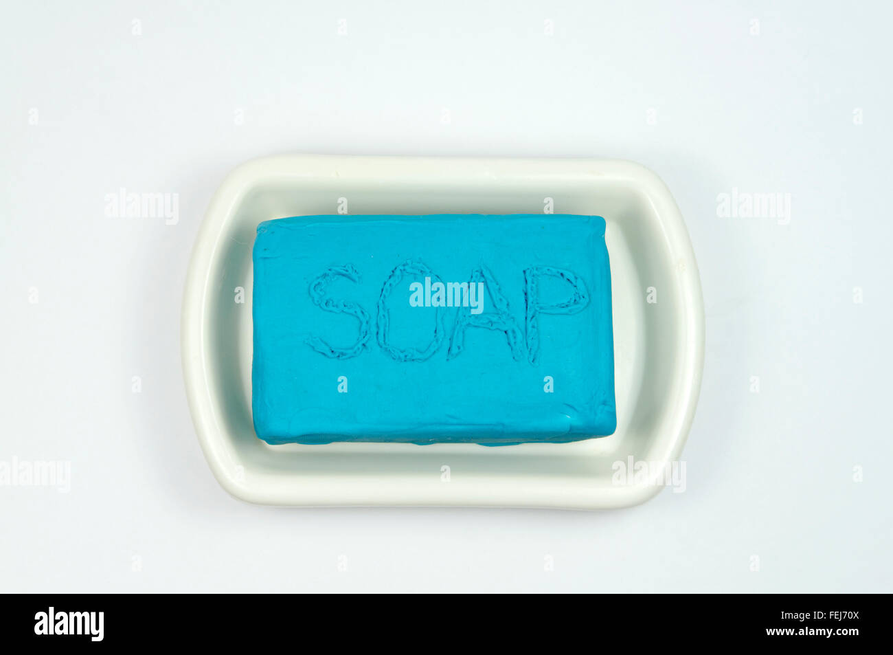 Imitazione sapone realizzato dal gioco doh. Foto Stock