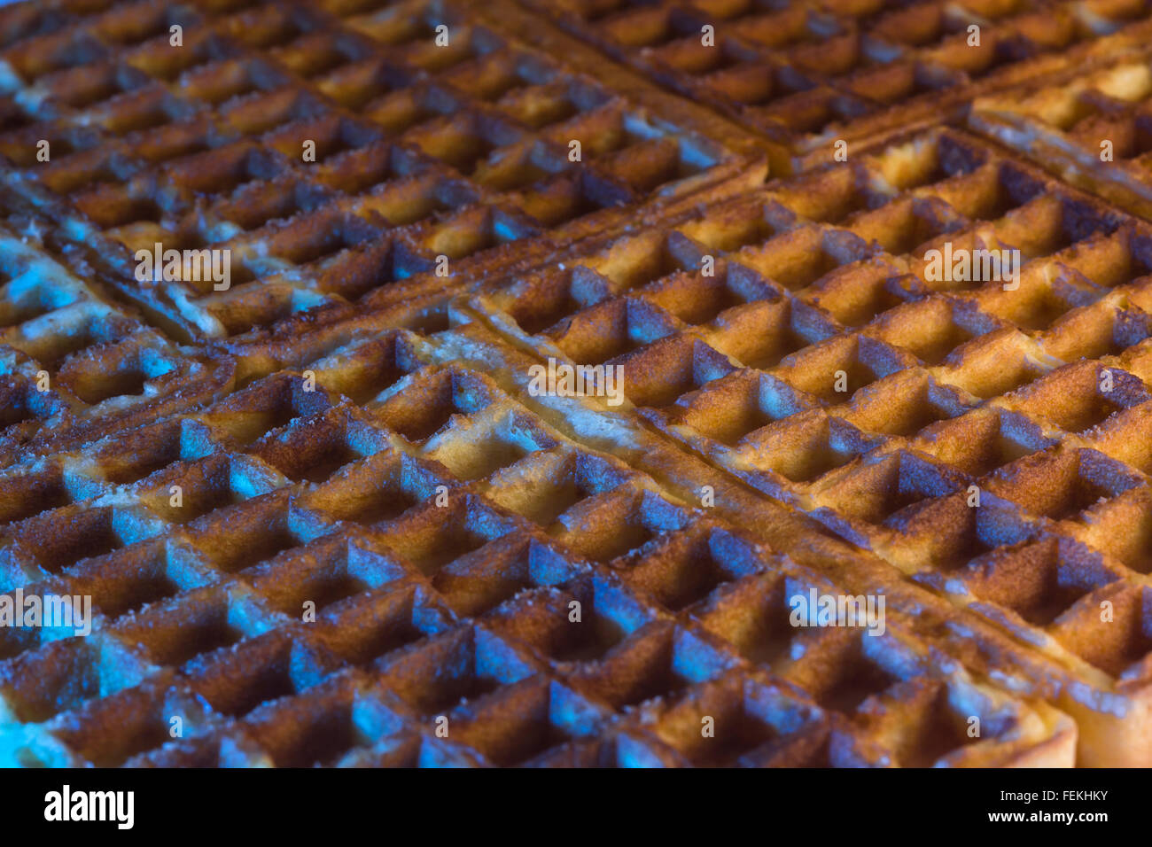 Waffle alveolare texture - come metafora visiva per il concetto di celle, cellulare, la memorizzazione di dati / recupero, sistemi di archiviazione, i dati. Foto Stock