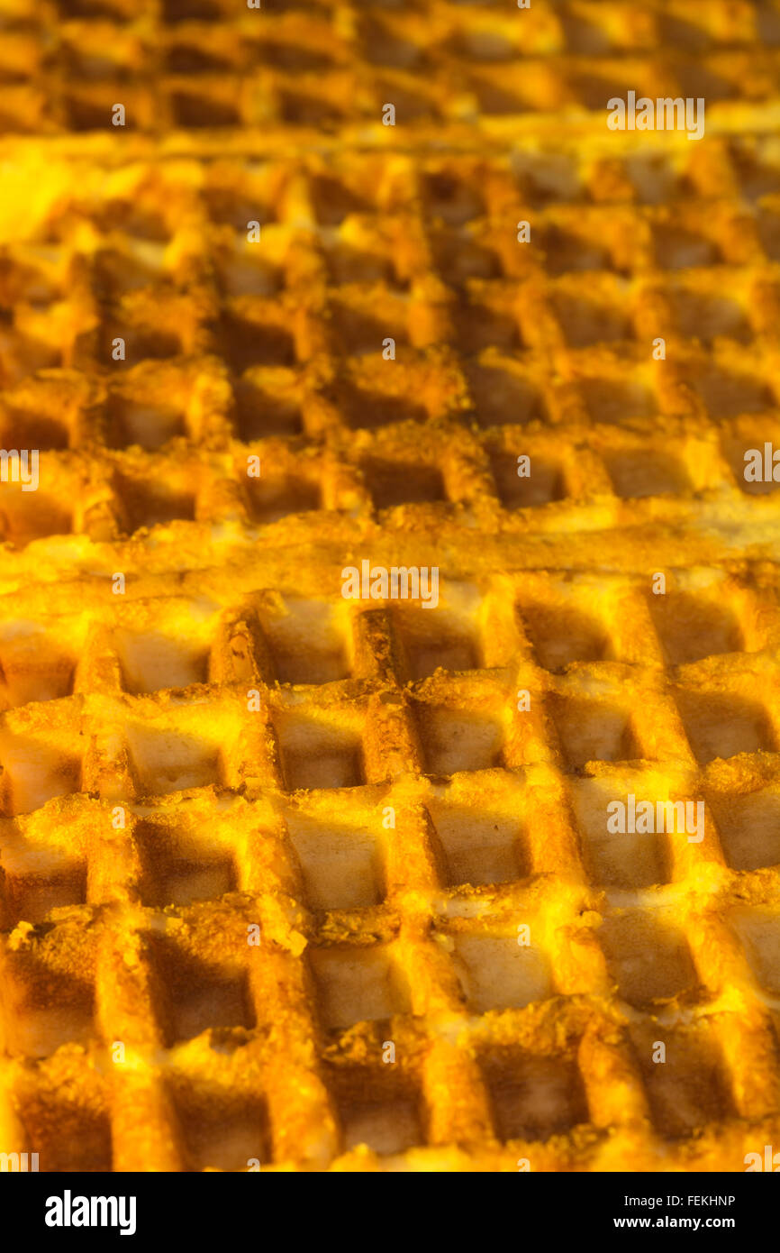 Waffle alveolare texture - come metafora visiva per il concetto di celle, cellulare, la memorizzazione di dati / recupero, sistemi di archiviazione, i dati. Foto Stock