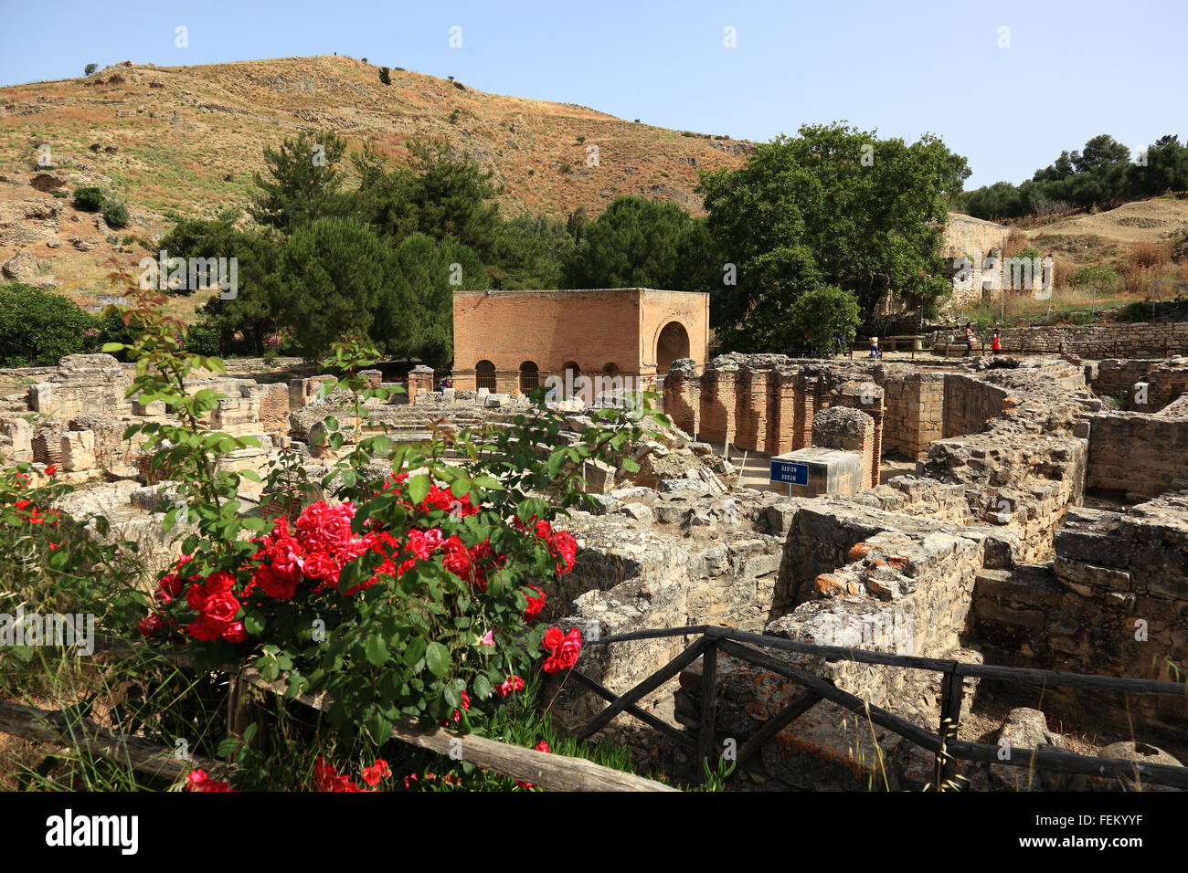 Creta, greco-romano sito di scavo Gortis, Foto Stock
