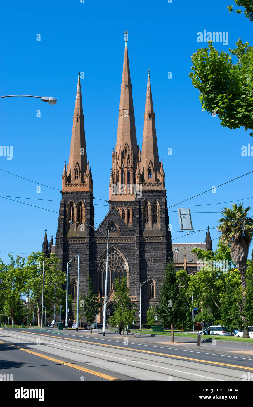 St Patrick Cattedrale cattolica romana, Melbourne, Australia Foto Stock