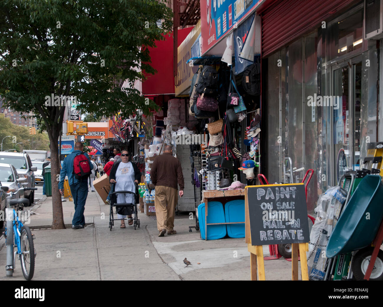 New York City strade di Harlem Foto Stock