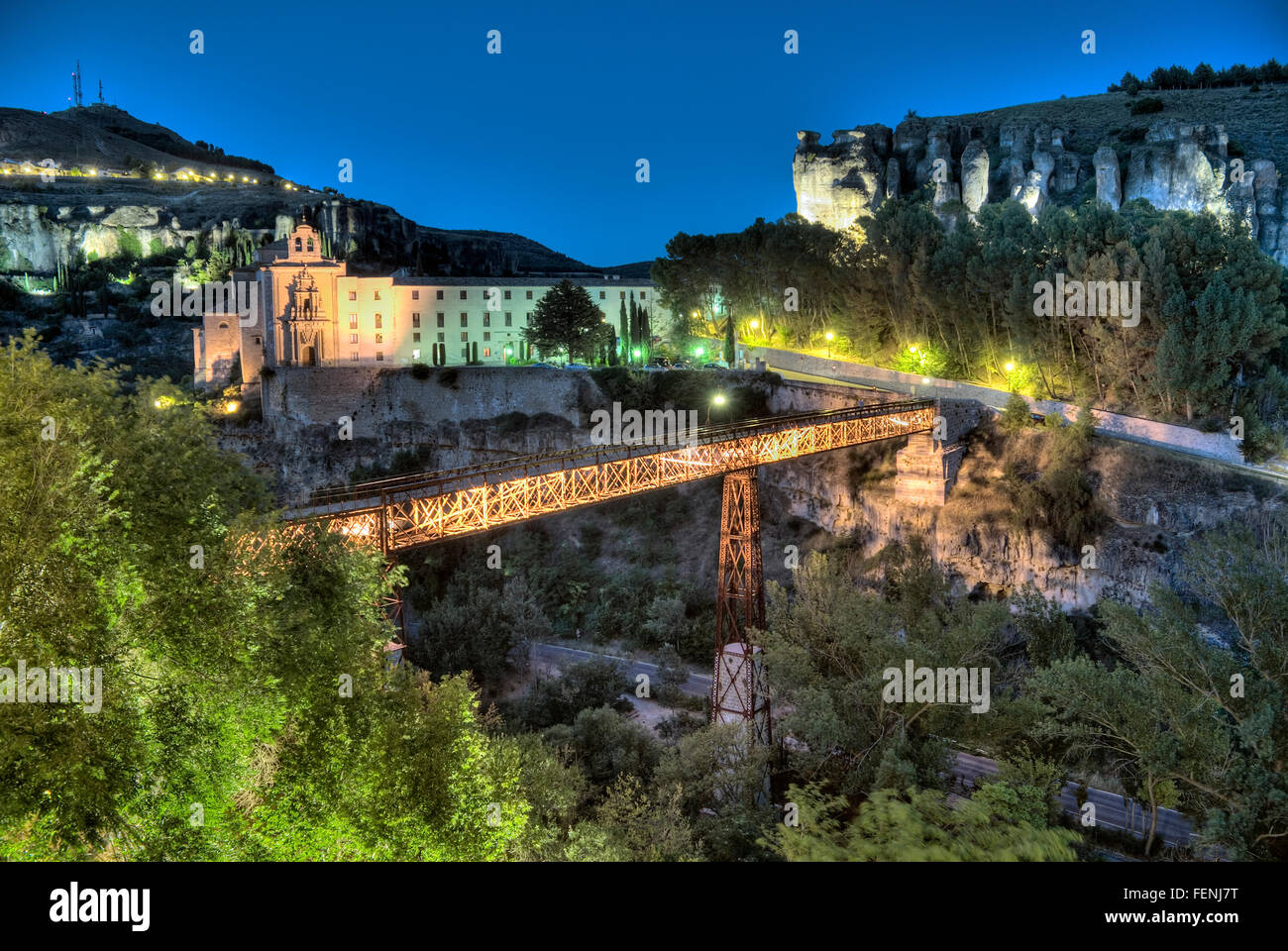 La città di Cuenca, Castilla La Mancha, in Spagna Foto Stock
