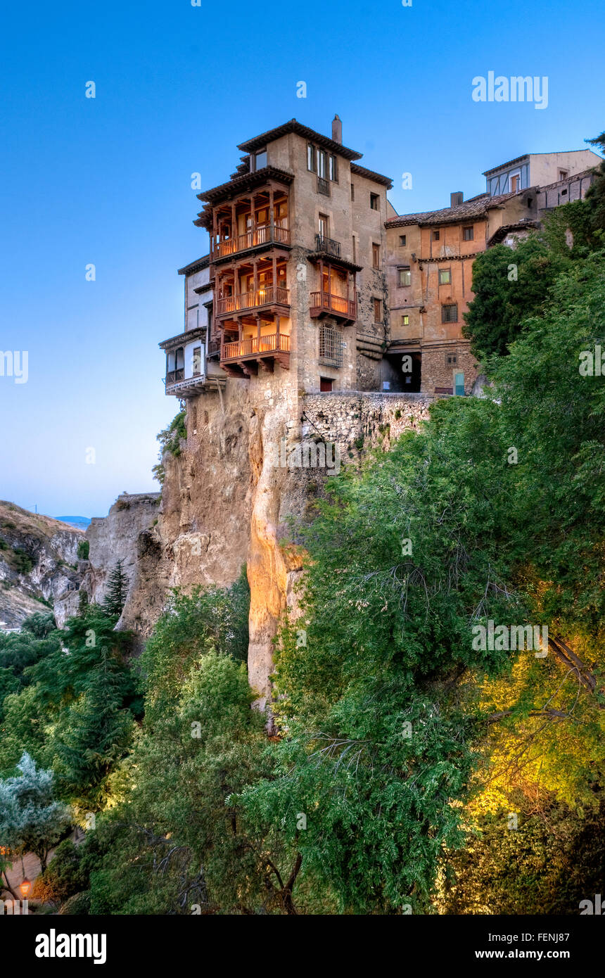 Case Sospese Casa Colgadas, Castilla-La Mancha, Cuenca, Spagna, Foto Stock