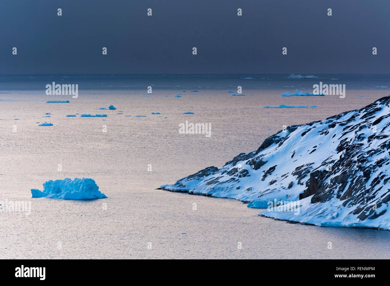 Iceberg a Ilulissat icebergs, baia di Disko, Groenlandia Foto Stock