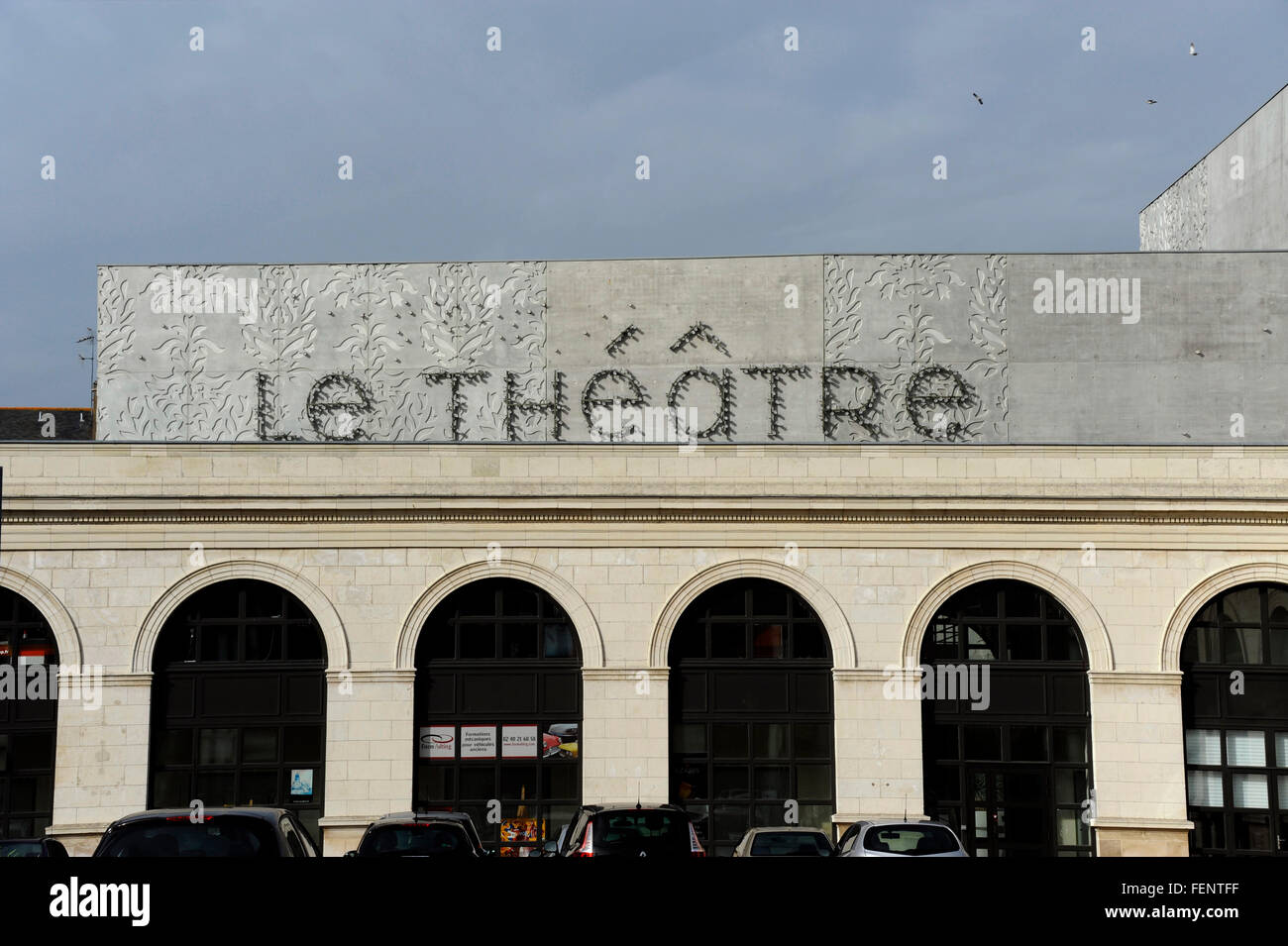 Le Theatre,vecchia stazione ferroviaria,Saint-Nazaire,Loire-Atlantique,Pays de Loire,Francia Foto Stock
