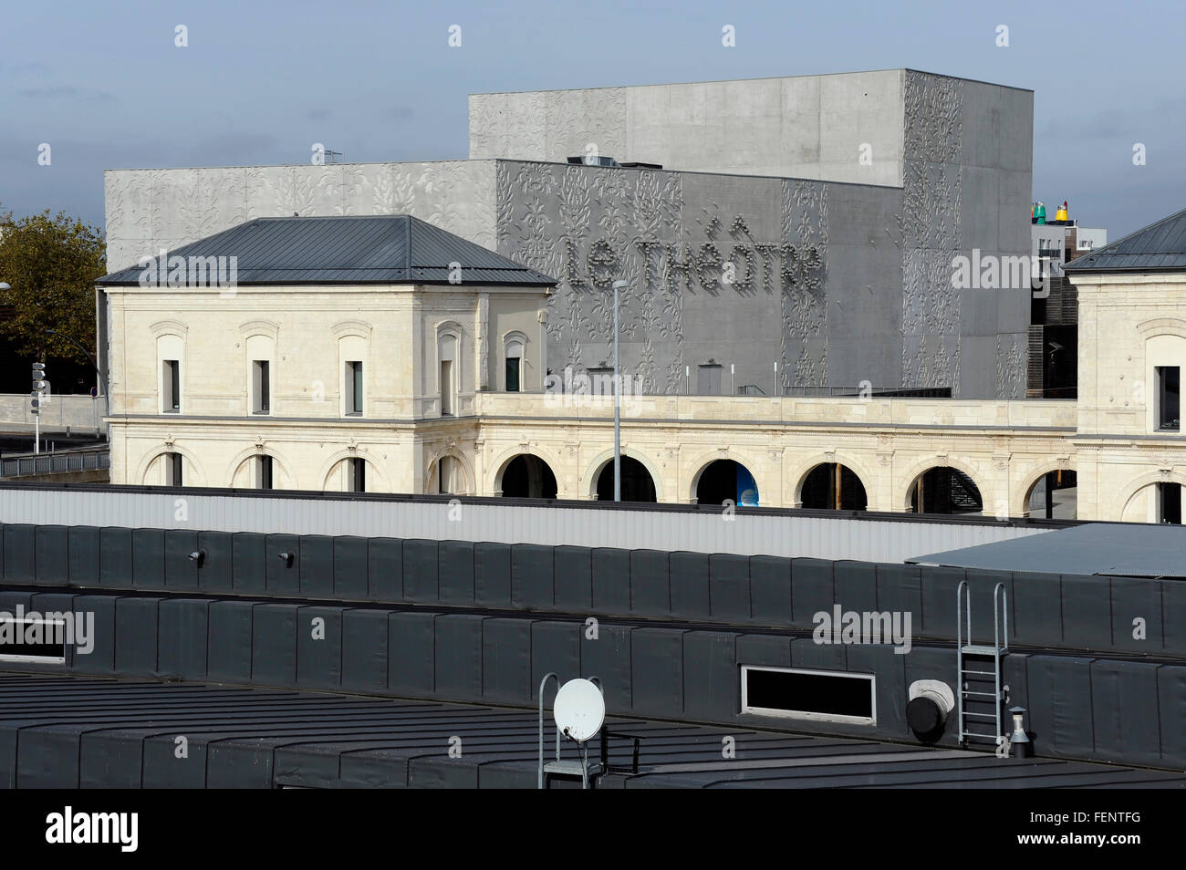 Le Theatre,vecchia stazione ferroviaria,Saint-Nazaire,Loire-Atlantique,Pays de Loire,Francia Foto Stock