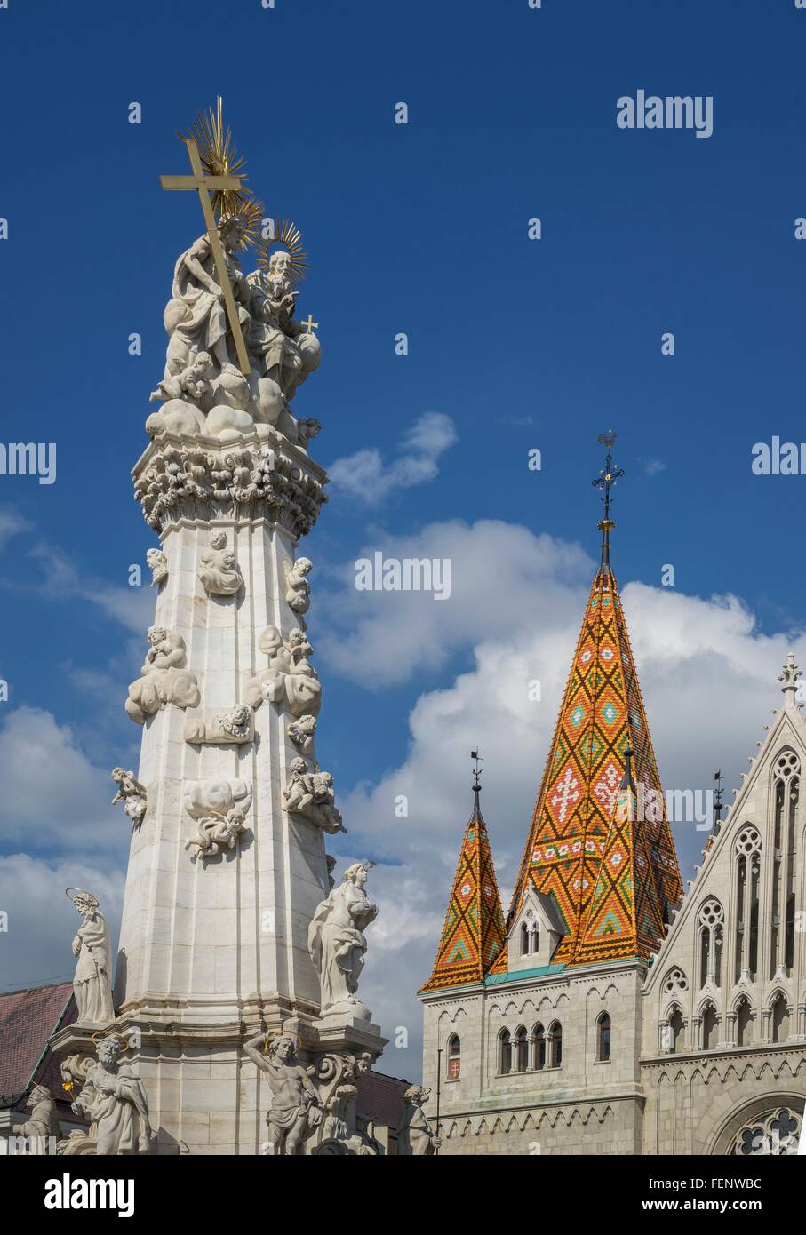 La Chiesa di San Mattia, Ungheria, Budapest Foto Stock