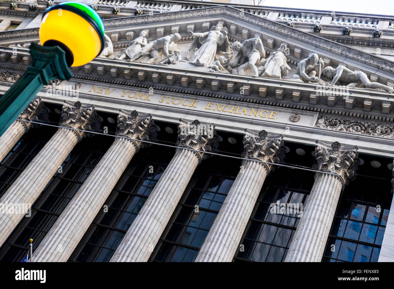 New York Stock Exchange Building, New York, Stati Uniti d'America Foto Stock