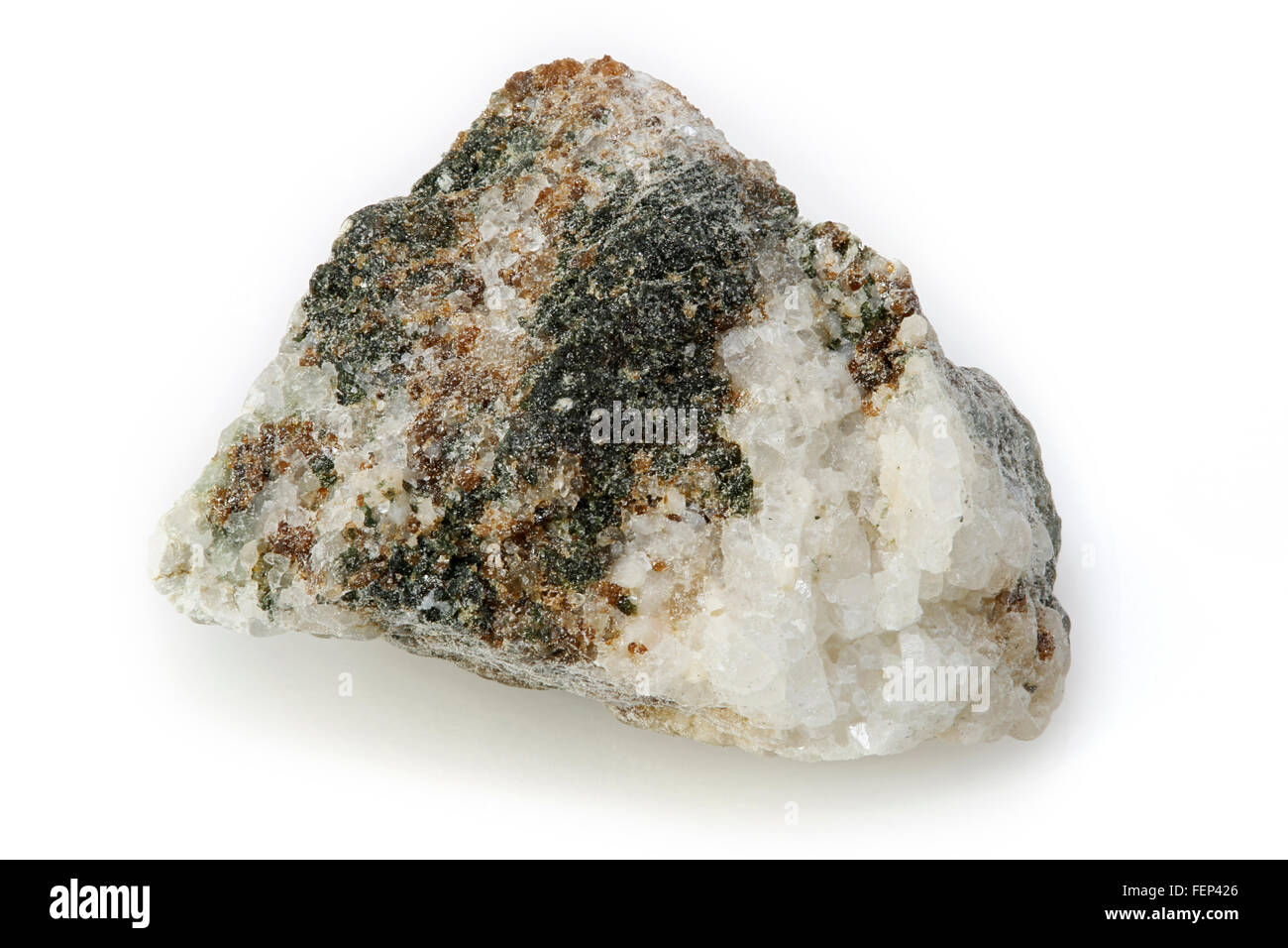 Augite-Syenite, invadente ignea (roccia magmatica), Grenville, Quebec, Canada Foto Stock