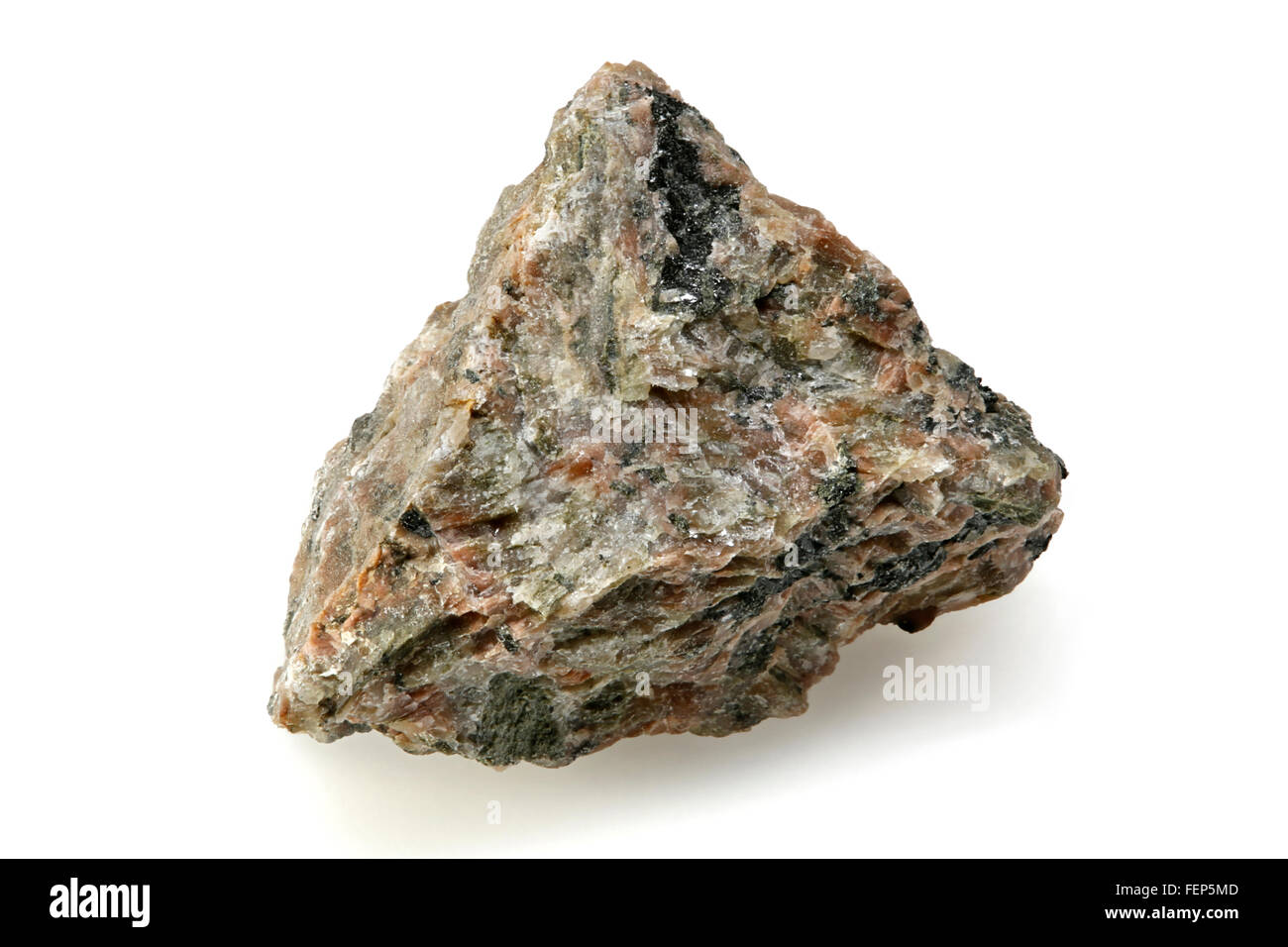 Feldspar-Syenite, Ignea roccia magmatica, Grenville, Quebec, Canada Foto Stock