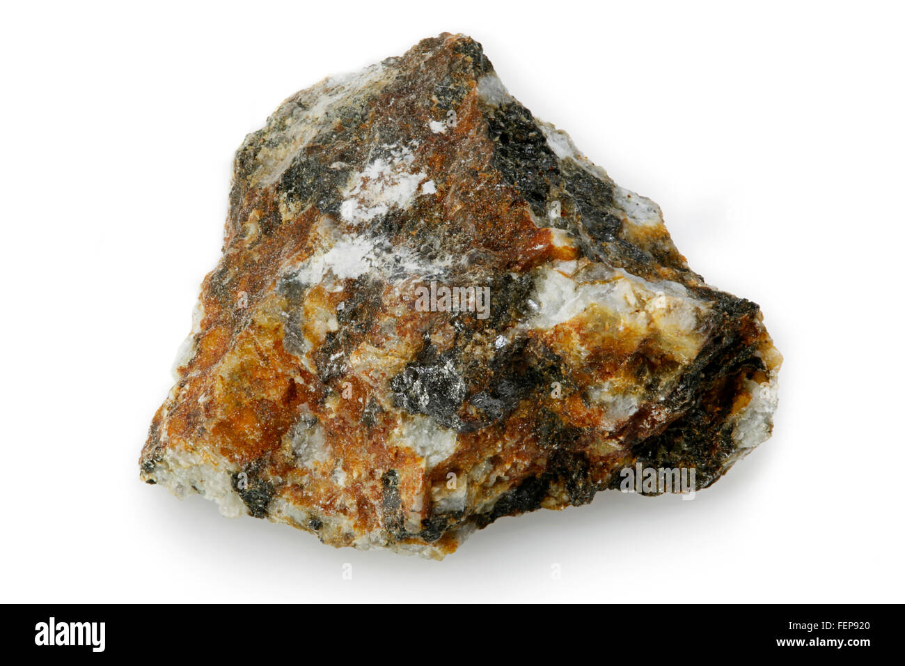 Pulaskite, Ignea roccia magmatica, Grenville, Quebec, Canada Foto Stock