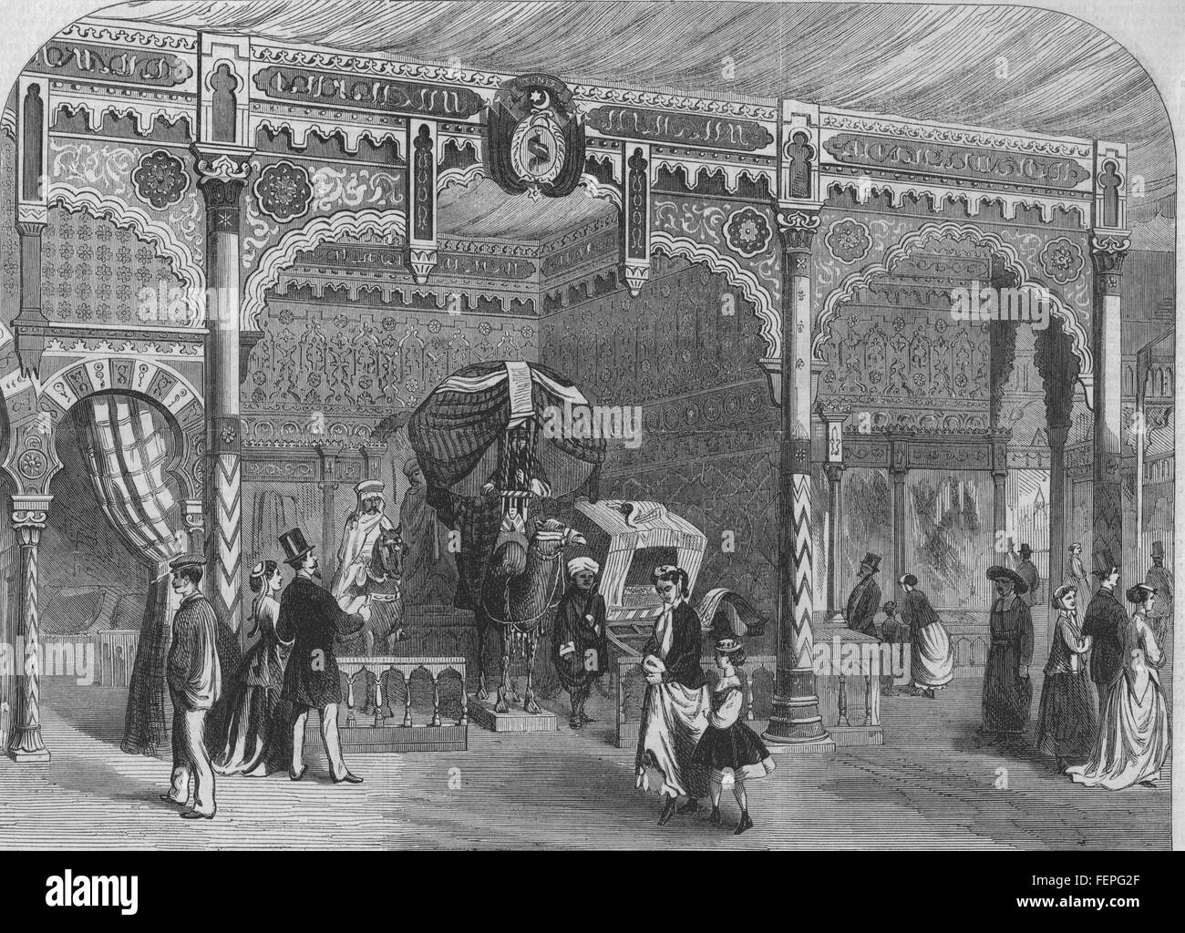 La Tunisia la sezione tunisina; Exposition de la Regence de Tunis 1867. Illustrated London News Foto Stock